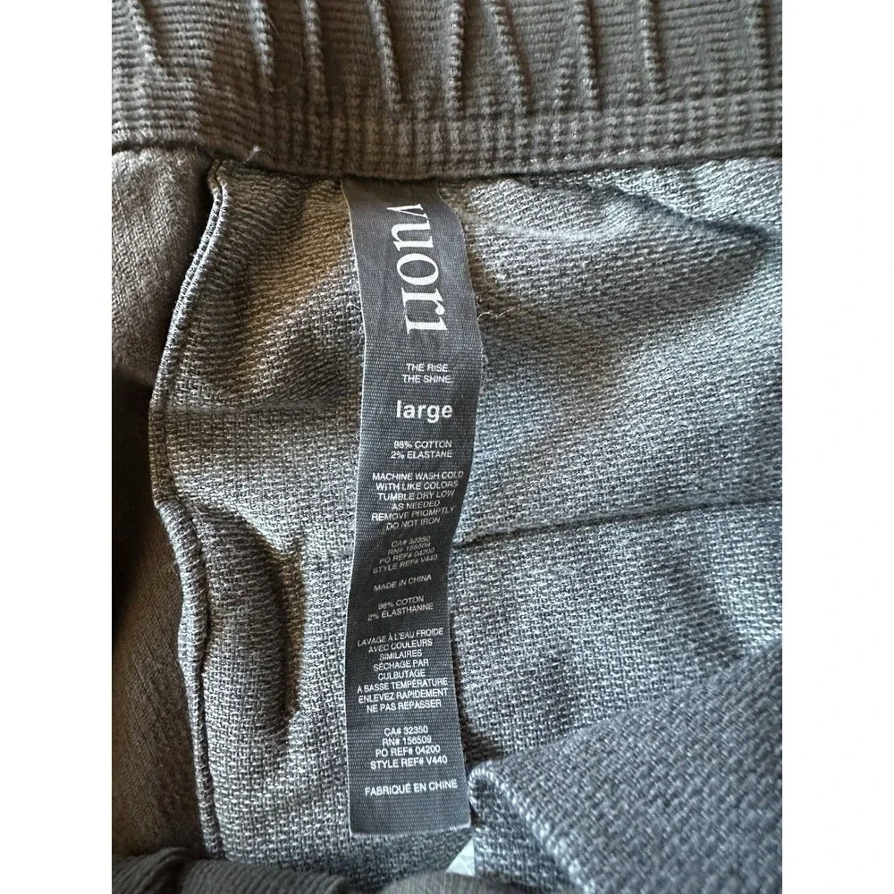 Vuori Men's L Pants Optimist Corduroy Chino Stretch Gray Style V440